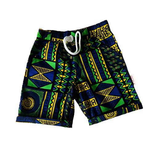 Lime Squiggle Shorts